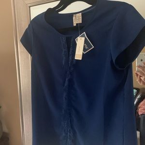 Navy blue blouse